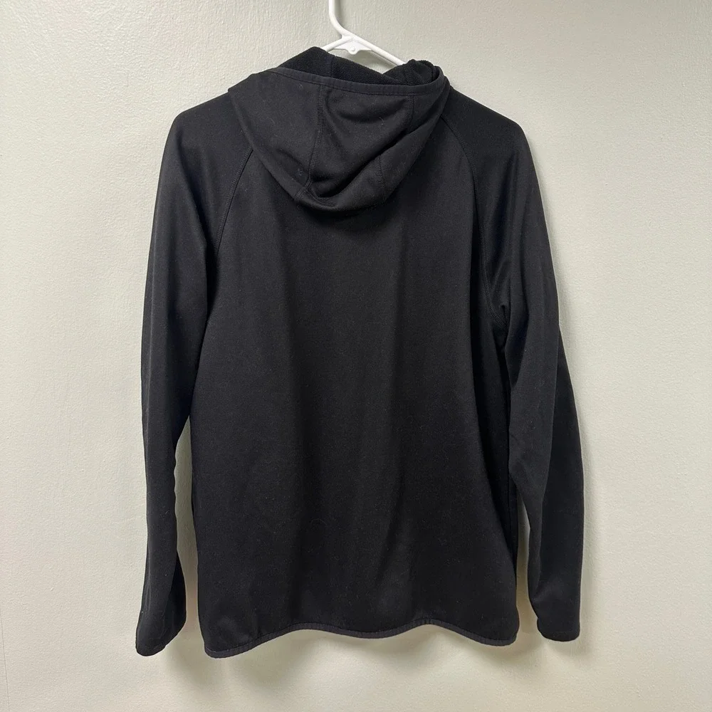 The North Face Mens Black Full Zip Fleece Hoodie Jacket Size Medium